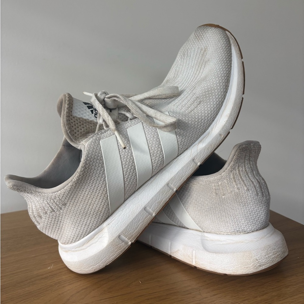 Adidas Cream Athletic Sneakers